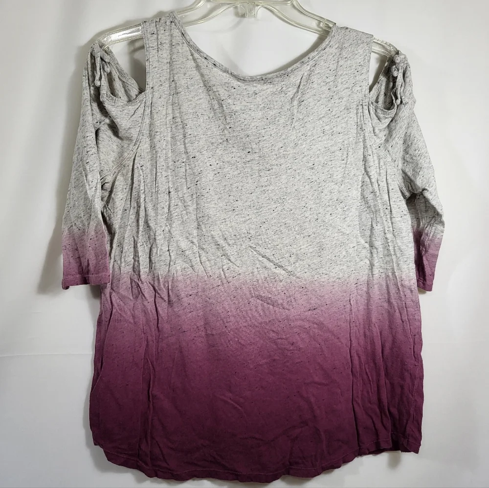 Justice gray and purple ombre top   girls plus 20  #898